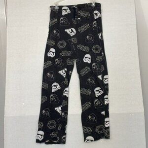 Star Wars Lounge Pants, Cotton, Elastic Waist, Faded Black, Small